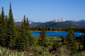 Echo Lake near Metz Creek and Mount Evans Echo Lake near Metz Creek and Mount Evans