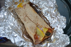 Campfire Burrito Cooked